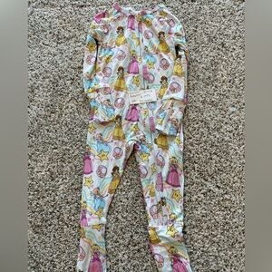 Princess Print Kids Zippy Bamboo Pajamas